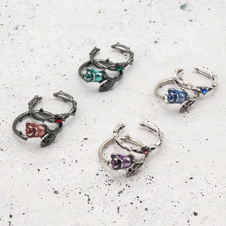 あーるめいど まりこ 薔薇リング クンツァイトPG フリーサイズリング クンツァイト リング クンツァイト 指輪 13号 12号 ゴツカワ