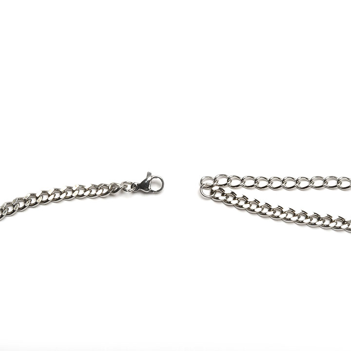 L_MODE】stone&chain shineネックレス