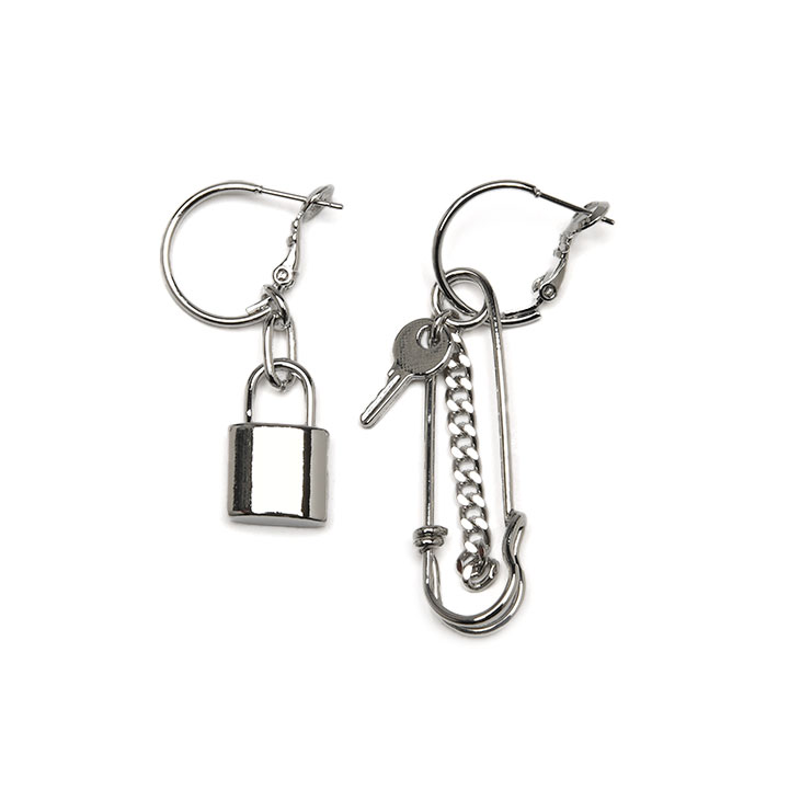 南京錠×安全ピンピアス