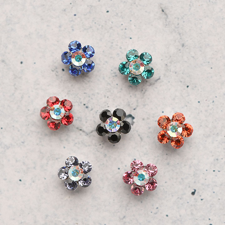 R様 花の形状クリスタルピアス R様 花の形状クリスタルピアス R様 花の形状クリスタルピアス