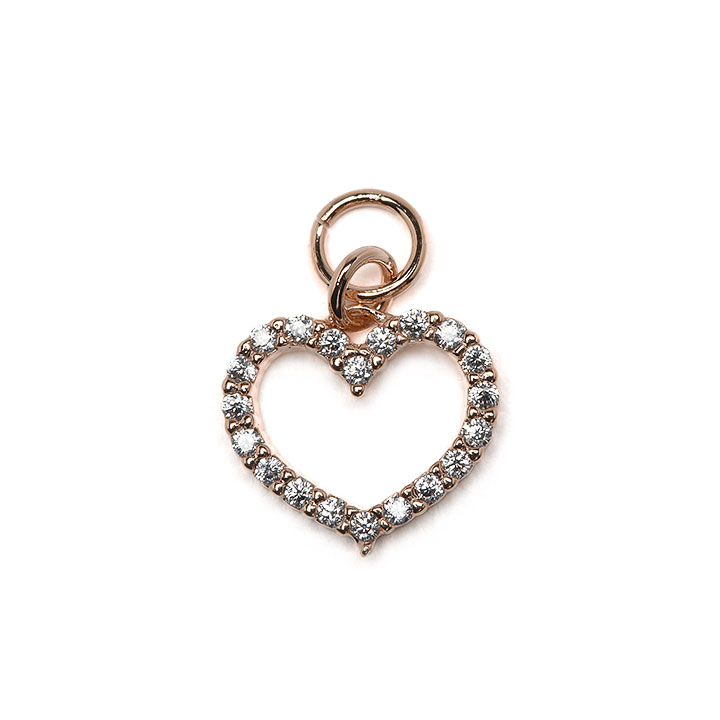 オープンハートジュエルチャーム