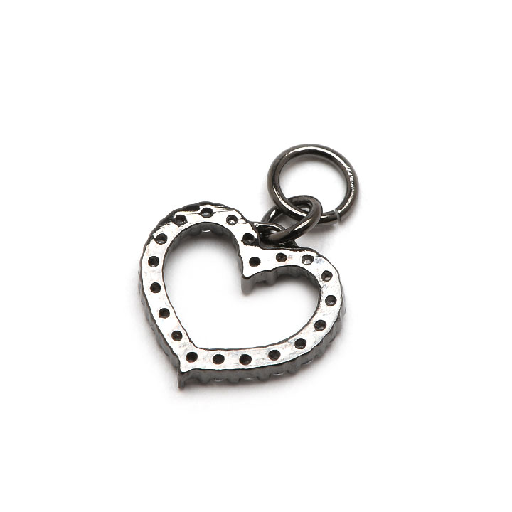 びーぐ Mサイズ 2個セット 18K K18 チャーム ハート 18金 ペンダント