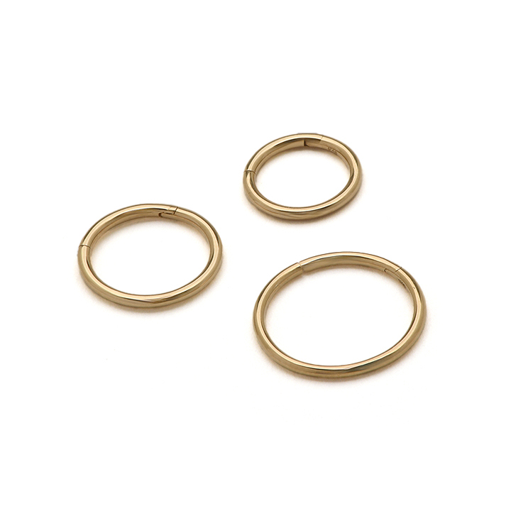 アクセサリー K18WG K18 ]ワンタッチセグメント 16G内径12mm MEDISTORE MEDI STORE