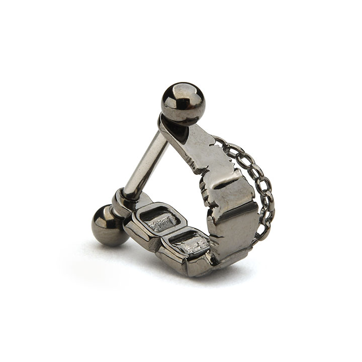 カフスボタン シルバー 機械式時計 ムーブメント カフリンクス