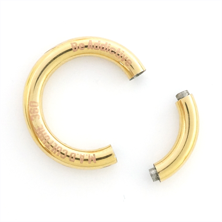 M.A.D CULTURE 360】 セグメントリング 8G ゴールド