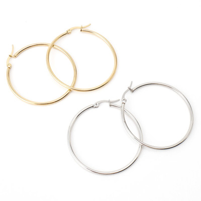 ステンレスフープピアス ネコポスok ステンアクセ Medistore Medi Store